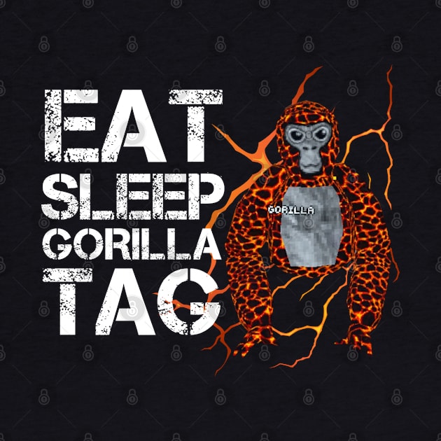 Gorilla Tag EAT SLEEP GORILLA TAG VR Gamer Merch by gts
